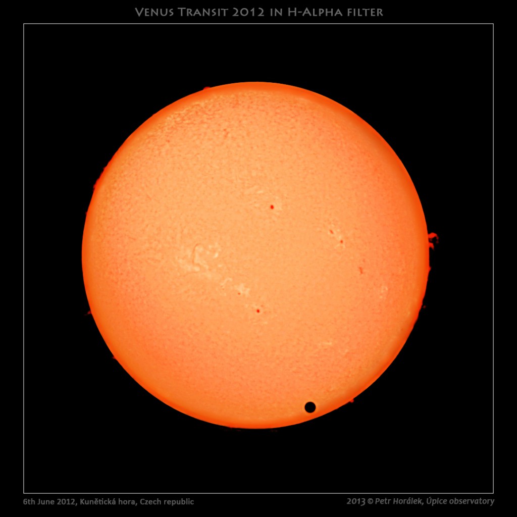 Venus transit 2012 in H-alpha