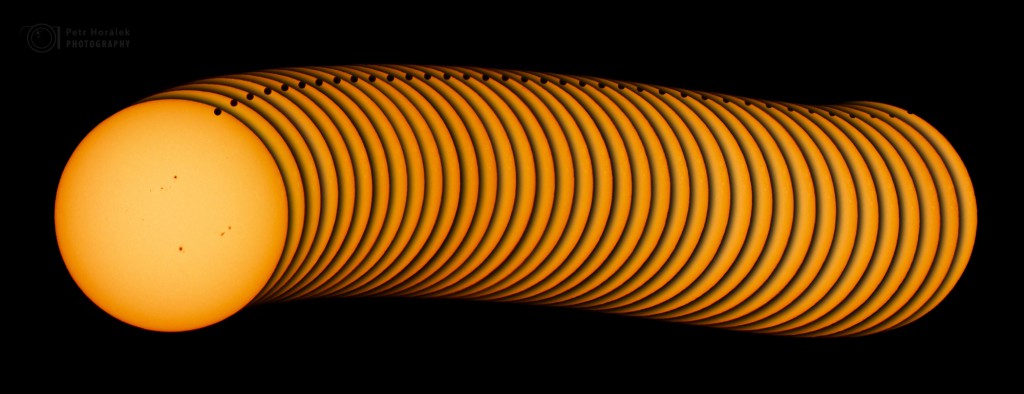 Caterpillar of Venus transit