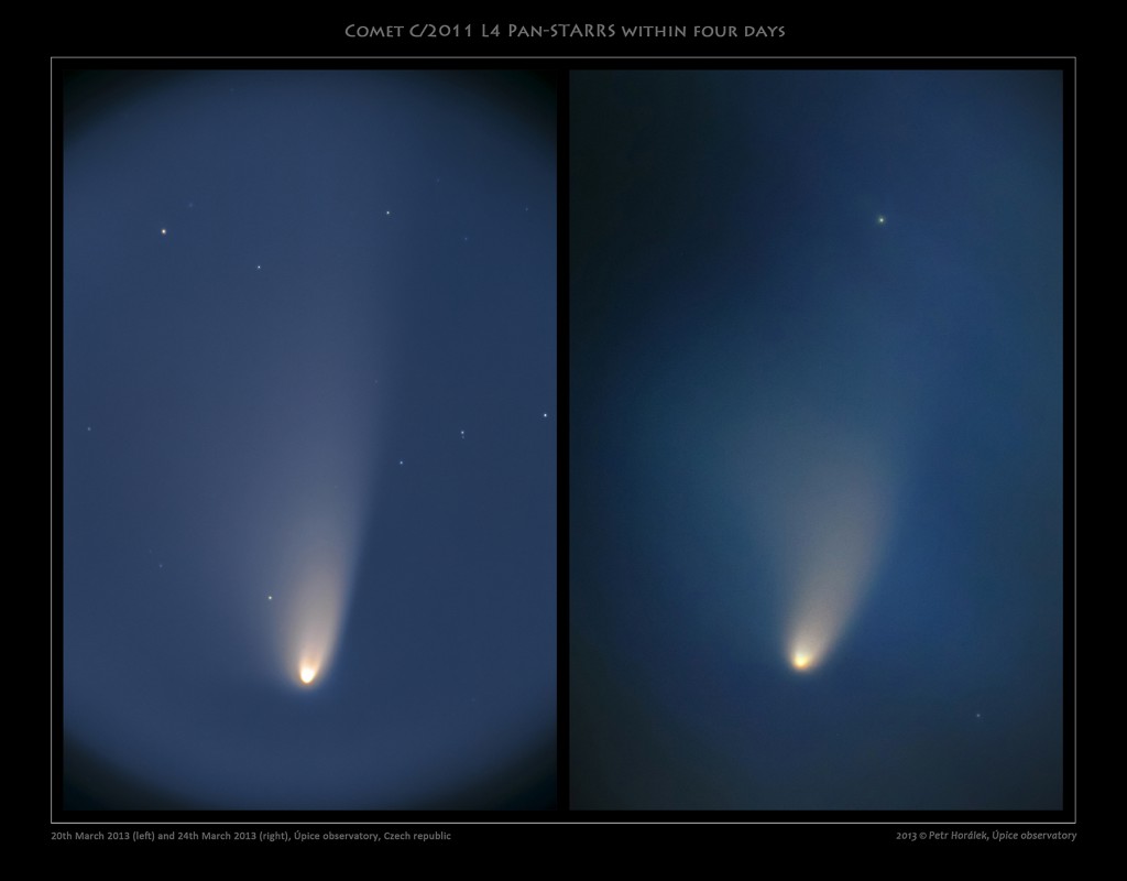 Comet Pan-STARRS within four days