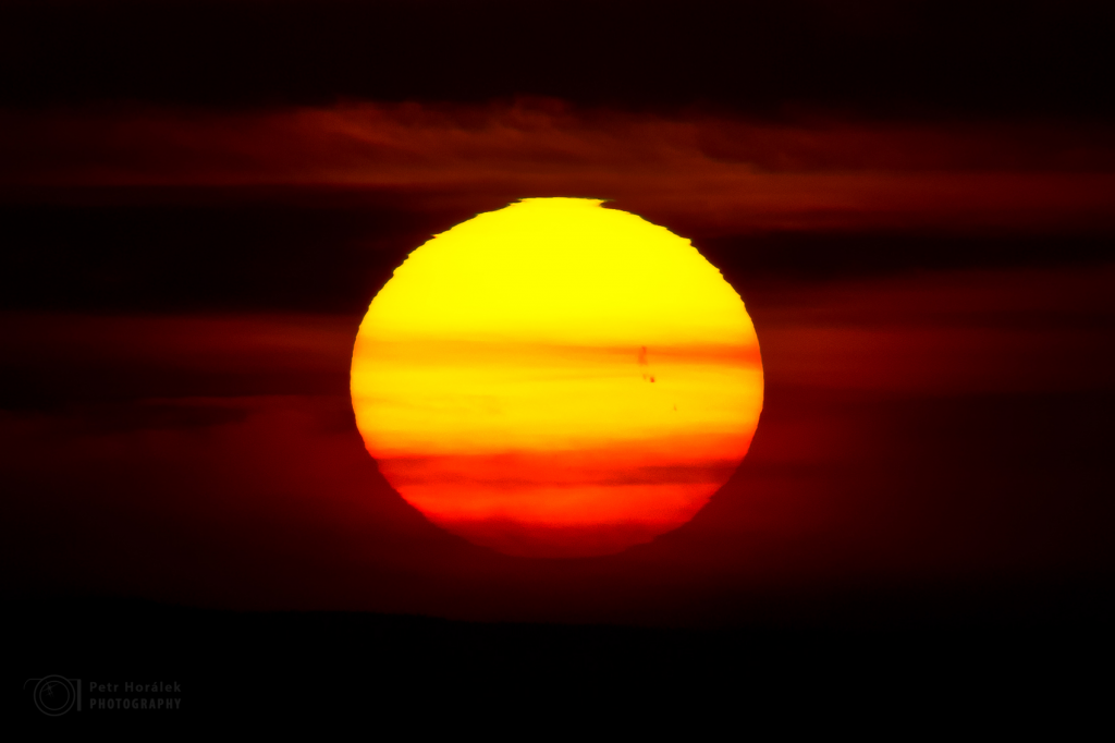 Spotted Sun setting