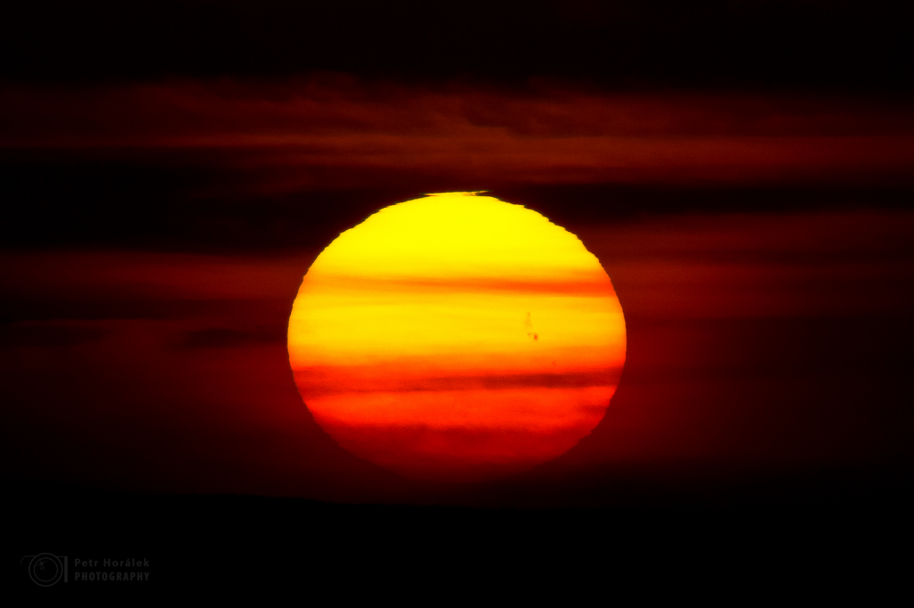 Spotted Sun setting