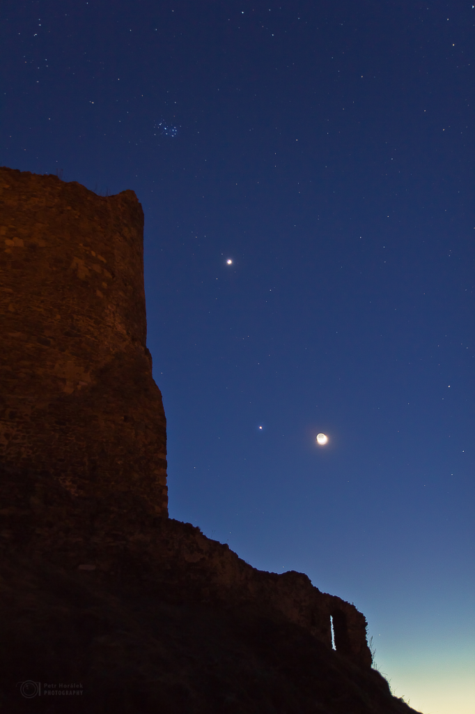 Celestial triangle and Ruins of Lichnice