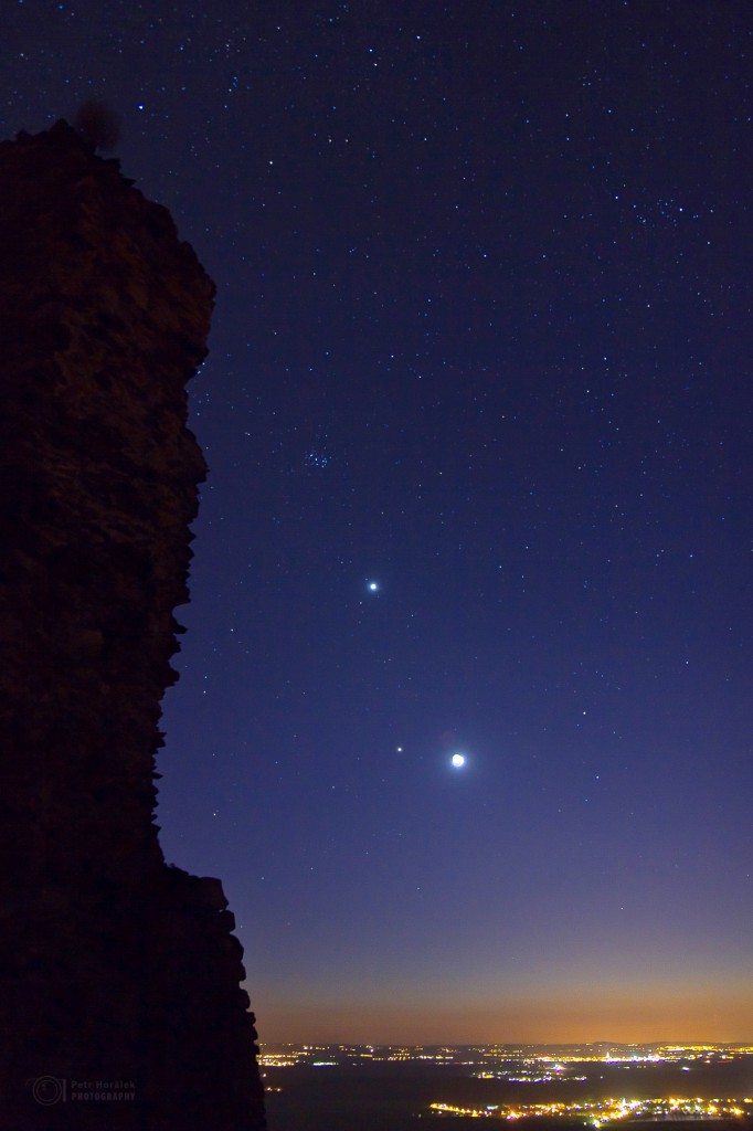 Celestial triangle and Ruins of Lichnice
