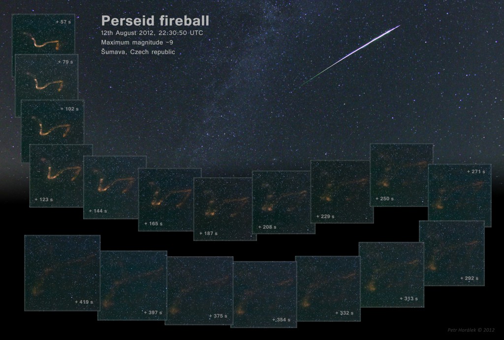 Fireball of Perseids 2012