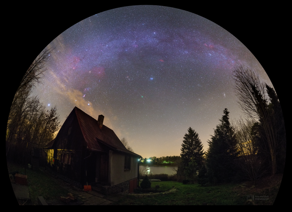 The view to the green comet