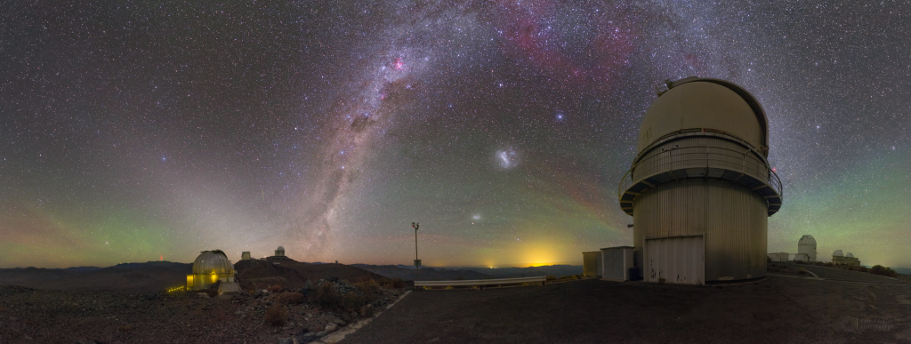 Colorful and wild La Silla sky