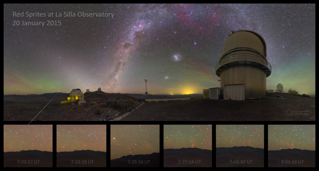 Red Sprites at La Silla observatory