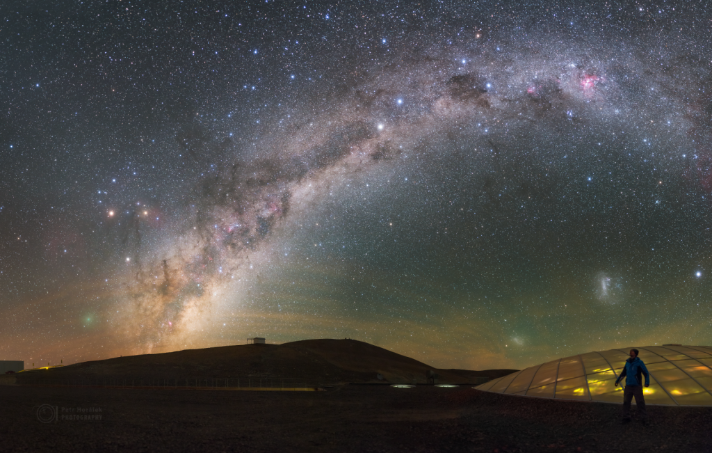 Amazed by Chilean sky and green comet