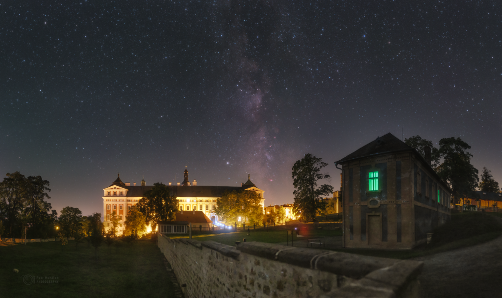 Dream night over Broumov Monastery