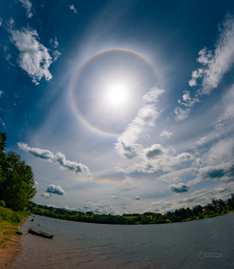 Fire Rainbow over Seč Lake on 16 June 2026