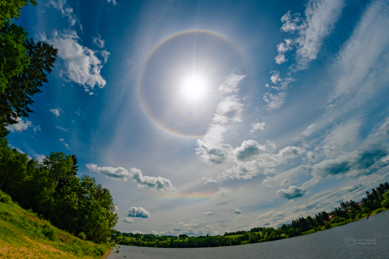 Fire Rainbow over Seč Lake on 16 June 2026