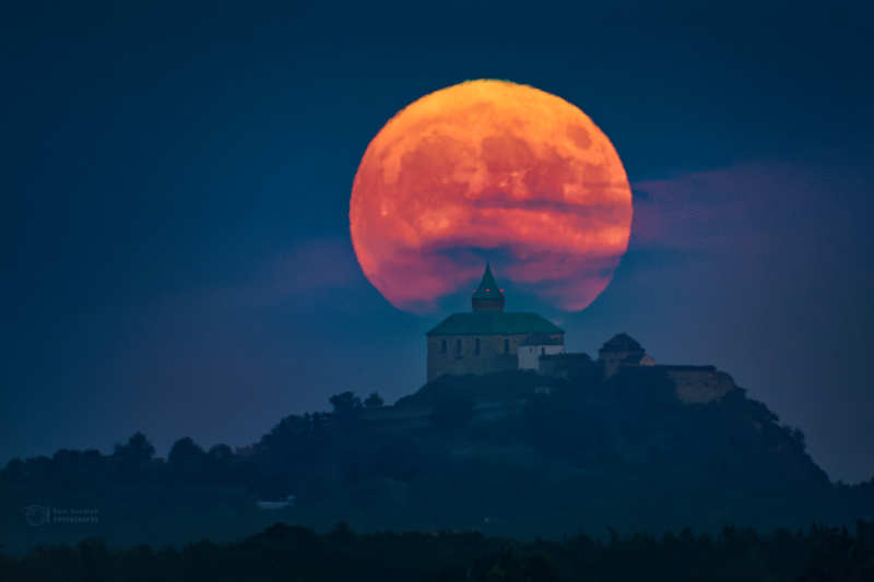 Strawberry Moon over Kunetic Castle