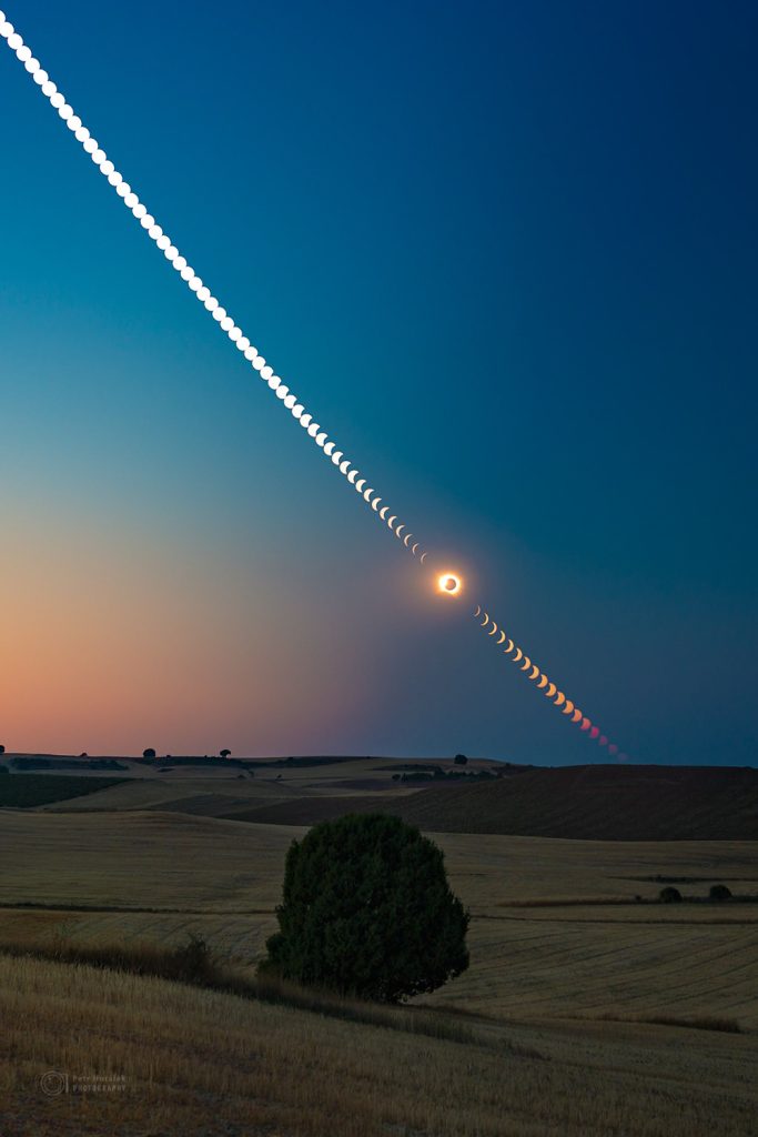 Total Eclipse 2026 Sunset - Vertical Crop