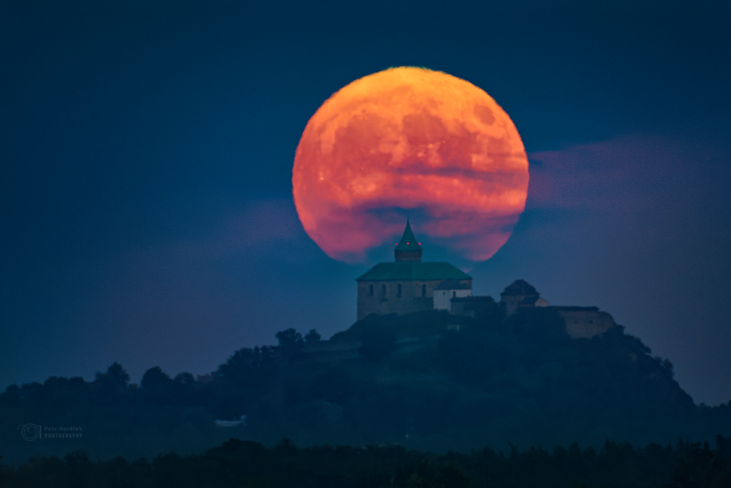 Strawberry Moon over Kunetic Castle
