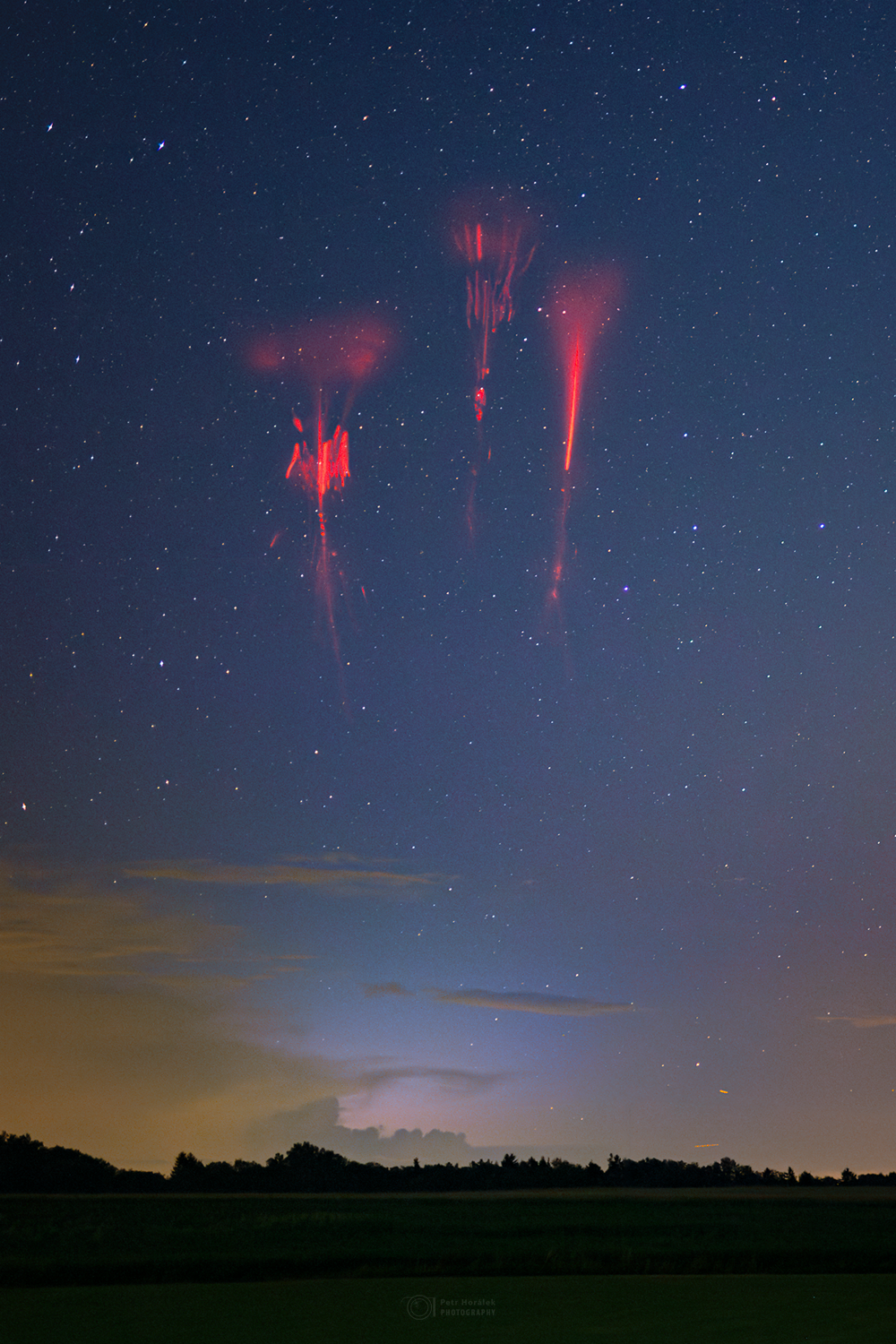 Red Sprites over Central Europe