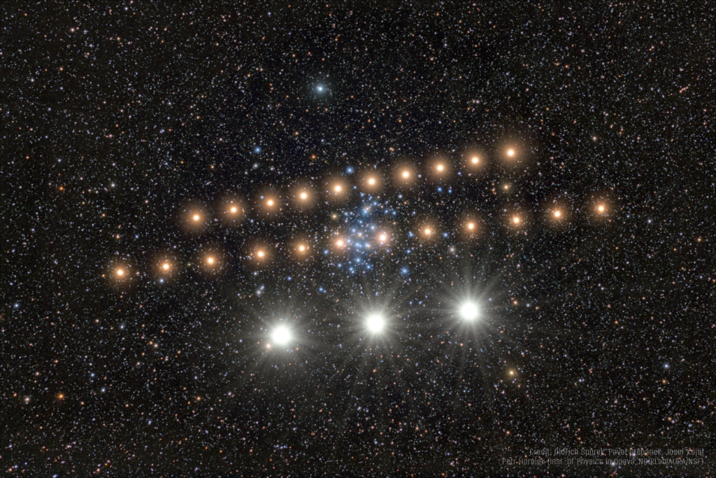 Planetary Traffic in front of Beehive
