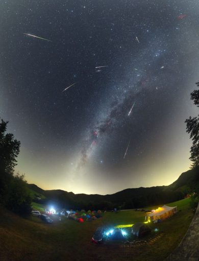 Perseidy nad Vrchteplou Perseidy nad Vrchteplou