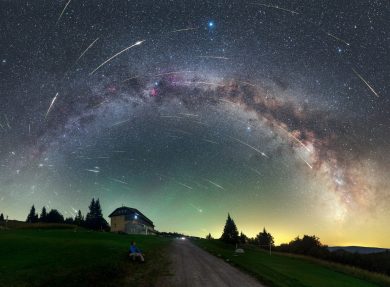 Perseidy na Králově Studni Perseidy na Králově Studni