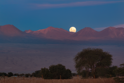 Perfect Full Moon rising over Chajnantor Perfect Full Moon rising over Chajnantor
