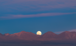 Perfect Full Moon rising over Chajnantor Perfect Full Moon rising over Chajnantor