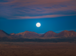 Perfect Full Moon rising over Chajnantor Perfect Full Moon rising over Chajnantor
