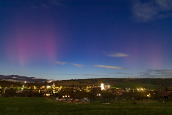 Aurora Borealis over Slovakia on 25 November 2023