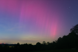 Aurora Borealis over Záhořice, Czech Republic, on 10-11 May, 2024