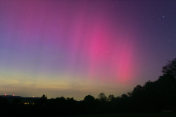 Aurora Borealis over Záhořice, Czech Republic, on 10-11 May, 2024