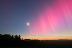 Aurora Borealis over Záhořice, Czech Republic, on 10-11 May, 2024