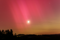 Aurora Borealis over Záhořice, Czech Republic, on 10-11 May, 2024