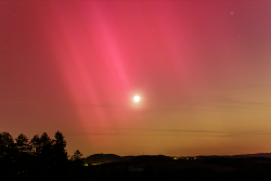Aurora Borealis over Záhořice, Czech Republic, on 10-11 May, 2024