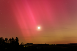 Aurora Borealis over Záhořice, Czech Republic, on 10-11 May, 2024