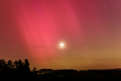 Aurora Borealis over Záhořice, Czech Republic, on 10-11 May, 2024