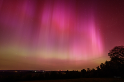 Aurora Borealis over Záhořice, Czech Republic, on 10-11 May, 2024