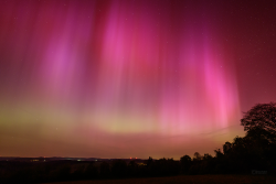 Aurora Borealis over Záhořice, Czech Republic, on 10-11 May, 2024