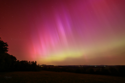 Aurora Borealis over Záhořice, Czech Republic, on 10-11 May, 2024