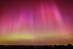Aurora Borealis over Záhořice, Czech Republic, on 10-11 May, 2024
