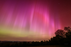 Aurora Borealis over Záhořice, Czech Republic, on 10-11 May, 2024
