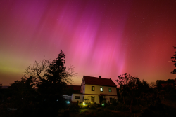 Aurora Borealis over Záhořice, Czech Republic, on 10-11 May, 2024