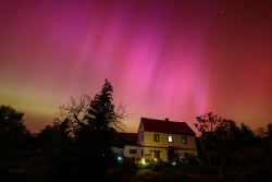 Aurora Borealis over Záhořice, Czech Republic, on 10-11 May, 2024