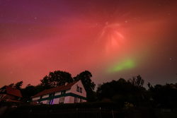 Aurora Borealis over Záhořice, Czech Republic, on 10-11 May, 2024