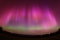 Aurora Borealis over Záhořice, Czech Republic, on 10-11 May, 2024