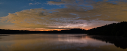 Noctilucent Clouds over Seč Lake on 13 June 2024 Noctilucent Clouds over Seč Lake on 13 June 2024