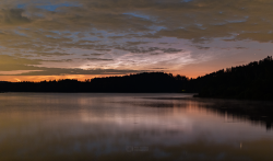 Noctilucent Clouds over Seč Lake on 13 June 2024 Noctilucent Clouds over Seč Lake on 13 June 2024
