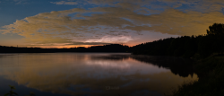 Noctilucent Clouds over Seč Lake on 13 June 2024 Noctilucent Clouds over Seč Lake on 13 June 2024