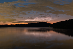Noctilucent Clouds over Seč Lake on 13 June 2024 Noctilucent Clouds over Seč Lake on 13 June 2024