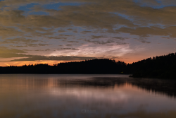 Noctilucent Clouds over Seč Lake on 13 June 2024 Noctilucent Clouds over Seč Lake on 13 June 2024