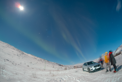 Auroras over Kilpisjärvi, Finland, on 9/10 February 2025