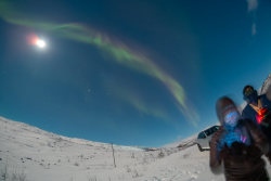 Auroras over Kilpisjärvi, Finland, on 9/10 February 2025