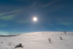 Auroras over Kilpisjärvi, Finland, on 9/10 February 2025